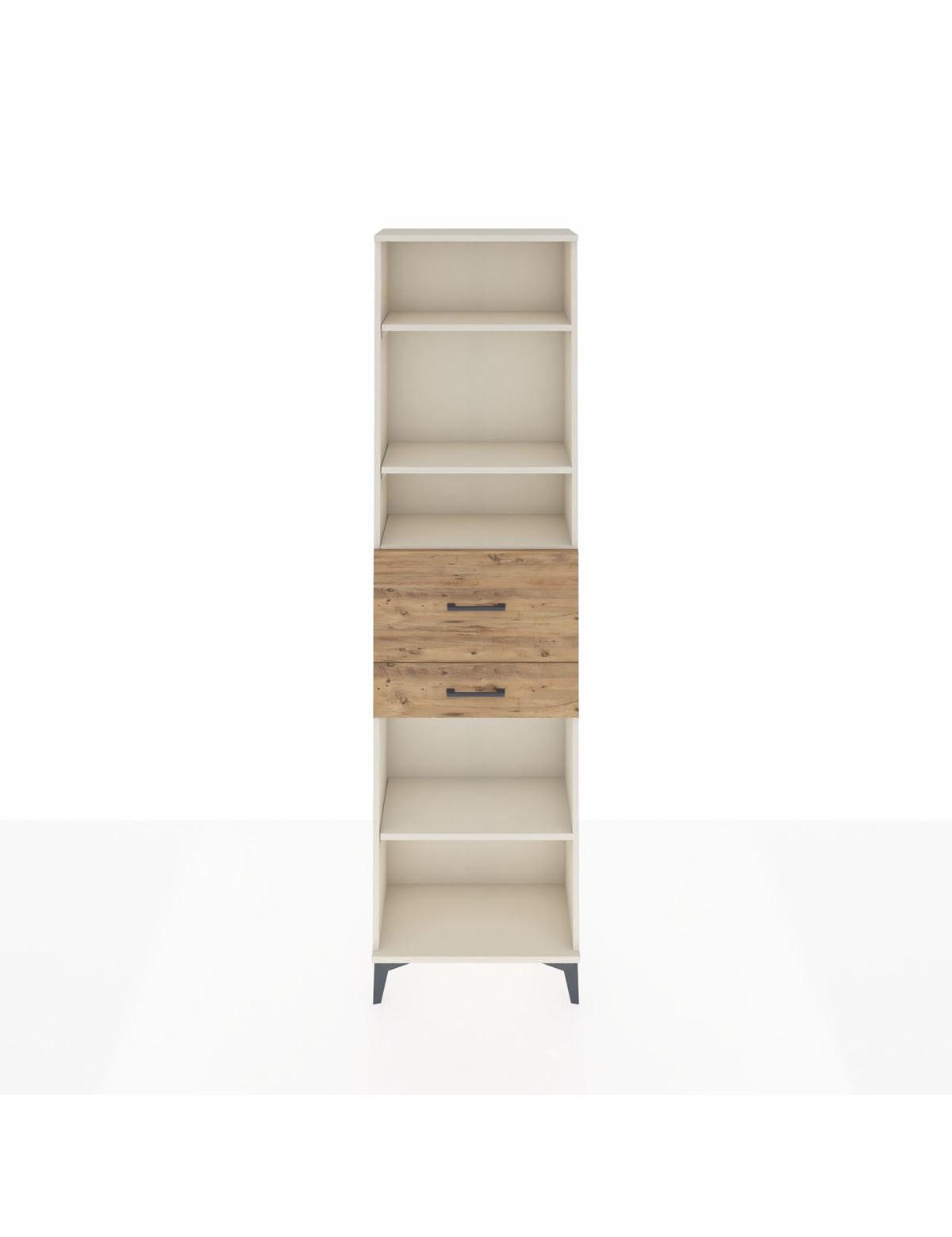 Arges Dolap 4 Raflı 2 Çekmeceli 60x30x221 Aytaşı-Çam