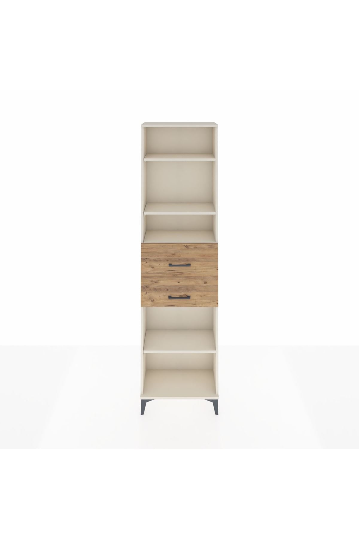 Arges Dolap 4 Raflı 2 Çekmeceli 60x30x221 Aytaşı-Çam