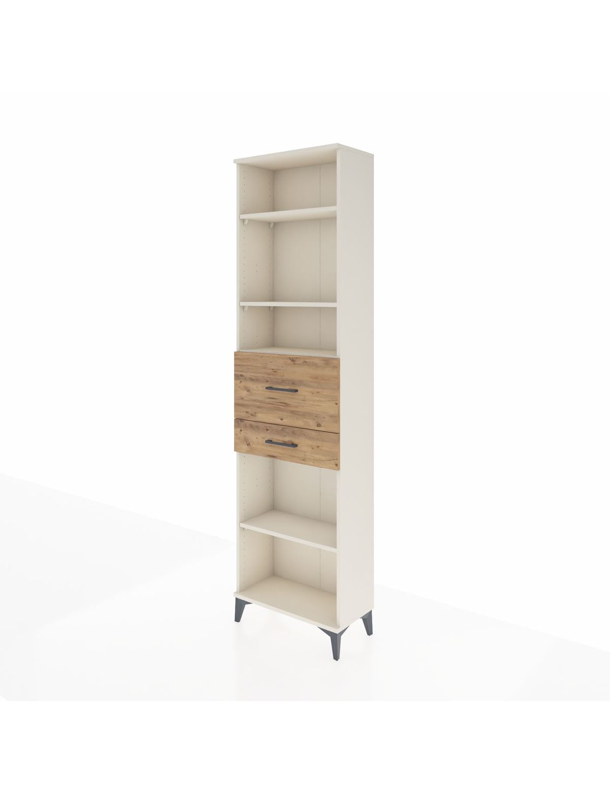 Arges Dolap 4 Raflı 2 Çekmeceli 60x30x221 - S29M223V3A