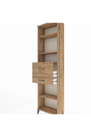 Arges Dolap 4 Raflı 2 Çekmeceli 60x30x221 Çam-Çam