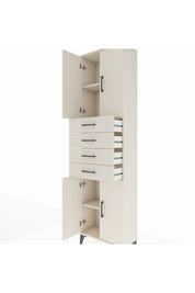 Arges Dolap 3 Raflı 4 Çekmeceli 4 Kapaklı 60x30x221 Aytaşı-Aytaşı