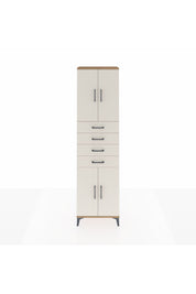 Arges Dolap 3 Raflı 4 Çekmeceli 4 Kapaklı 60x30x221 Çam-Aytaşı