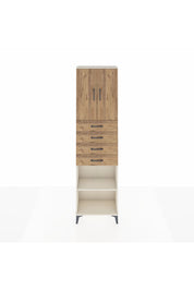 Arges Dolap 3 Raflı 4 Çekmeceli 2 Kapaklı 60x30x221 Aytaşı-Çam