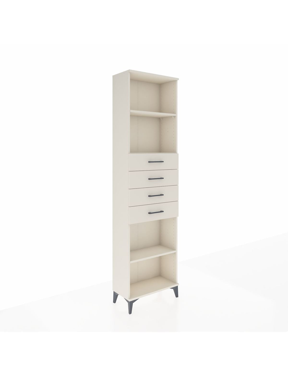 Arges Dolap 3 Raflı 4 Çekmeceli 60x30x221 Aytaşı-Aytaşı