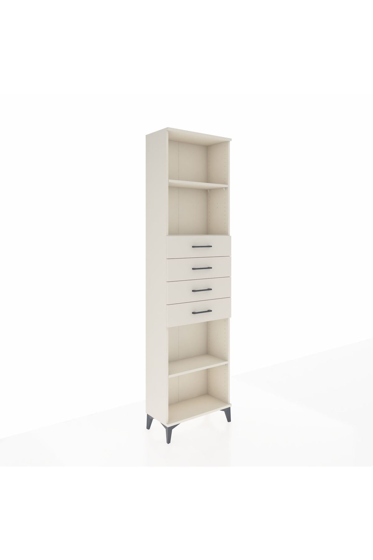 Arges Dolap 3 Raflı 4 Çekmeceli 60x30x221 - S29M227V1A
