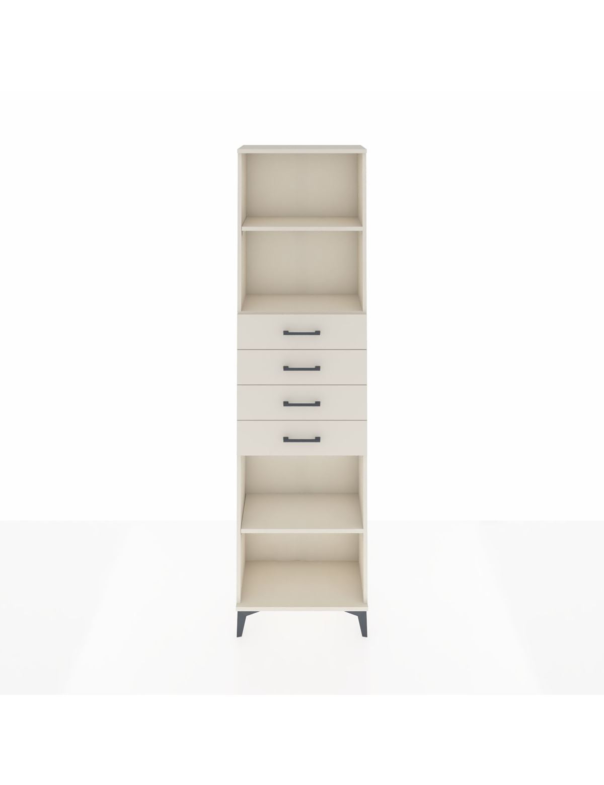 Arges Dolap 3 Raflı 4 Çekmeceli 60x30x221 Aytaşı-Aytaşı