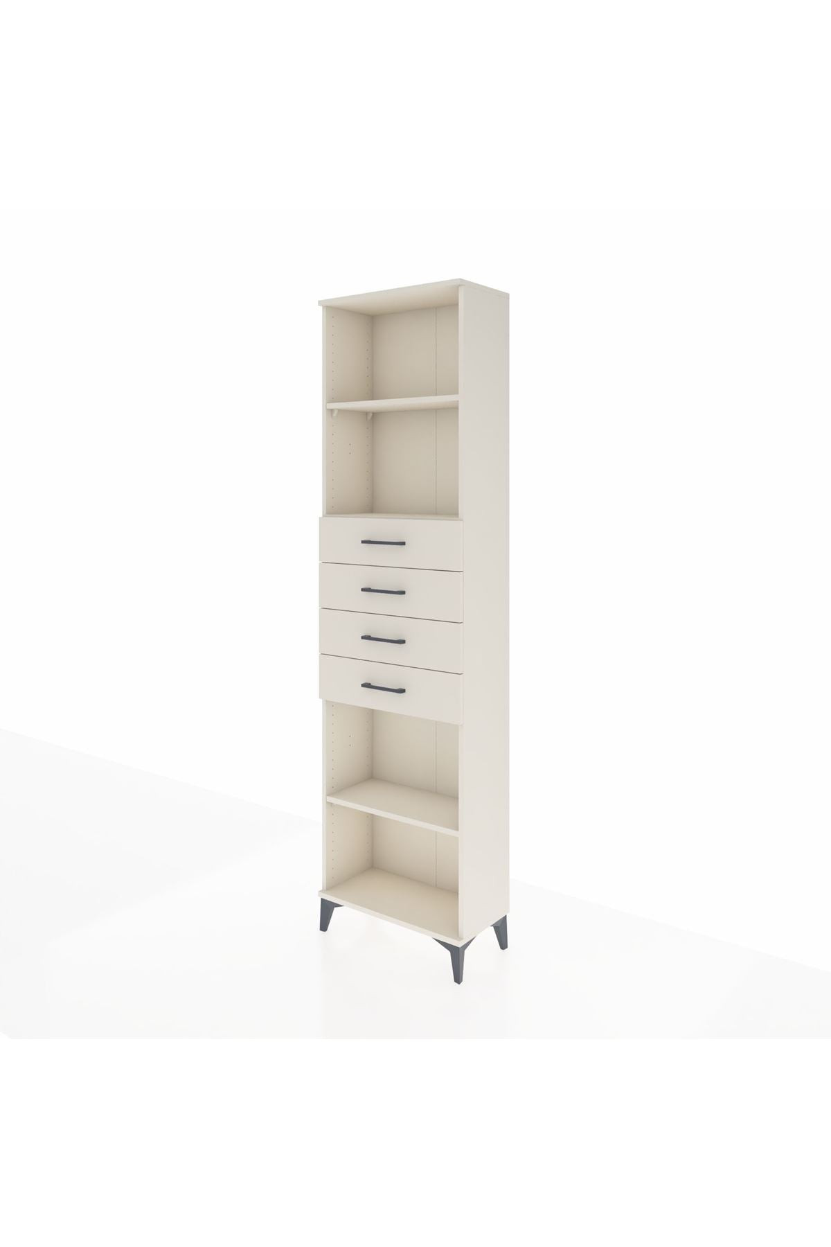 Arges Dolap 3 Raflı 4 Çekmeceli 60x30x221 - S29M227V1A