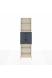 Arges Dolap 3 Raflı 4 Çekmeceli 60x30x221 Aytaşı-Antrasit