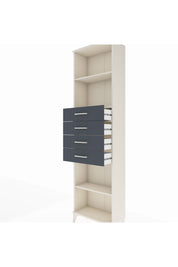 Arges Dolap 3 Raflı 4 Çekmeceli 60x30x221 Aytaşı-Antrasit