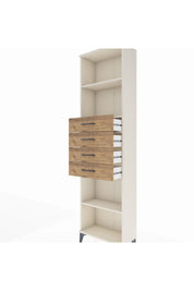 Arges Dolap 3 Raflı 4 Çekmeceli 60x30x221 Aytaşı-Çam