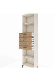 Arges Dolap 3 Raflı 4 Çekmeceli 60x30x221 - S29M227V3A