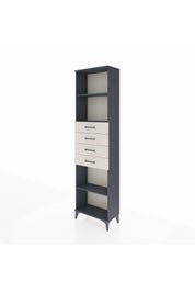 Arges Dolap 3 Raflı 4 Çekmeceli 60x30x221 Antrasit-Aytaşı