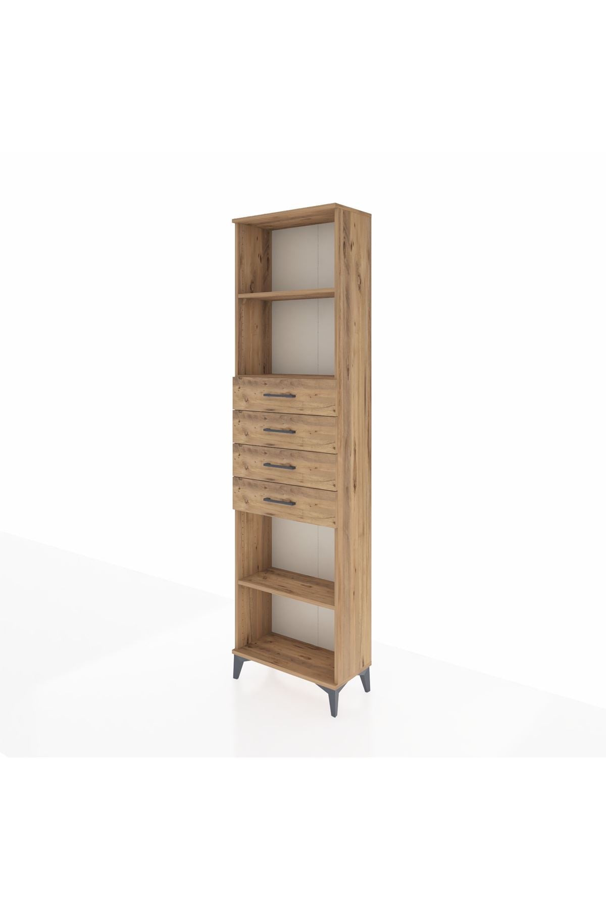 Arges Dolap 3 Raflı 4 Çekmeceli 60x30x221 - S29M227V9A
