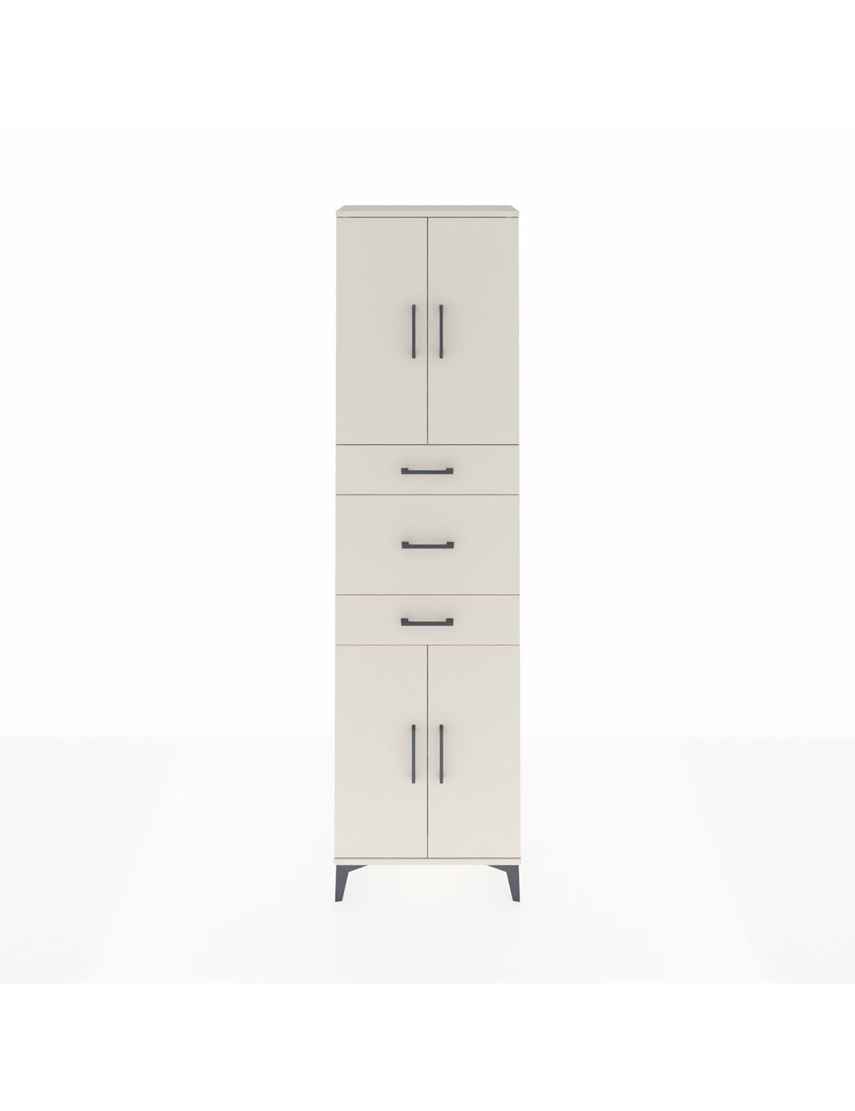 Arges Dolap 3 Raflı 3 Çekmeceli 4 Kapaklı 60x30x221 Aytaşı-Aytaşı