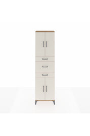 Arges Dolap 3 Raflı 3 Çekmeceli 4 Kapaklı 60x30x221 Çam-Aytaşı