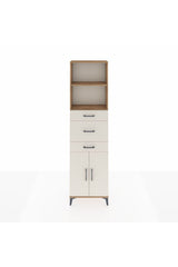 Arges Dolap 3 Raflı 3 Çekmeceli 2 Kapaklı 60x30x221