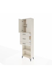 Arges Dolap 3 Raflı 3 Çekmeceli 2 Kapaklı 60x30x221 Aytaşı-Aytaşı