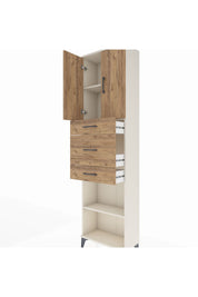 Arges Dolap 3 Raflı 3 Çekmeceli 2 Kapaklı 60x30x221 Aytaşı-Çam