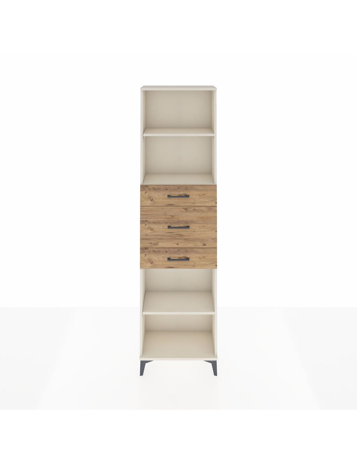 Arges Dolap 3 Raflı 3 Çekmeceli 60x30x221 Aytaşı-Çam