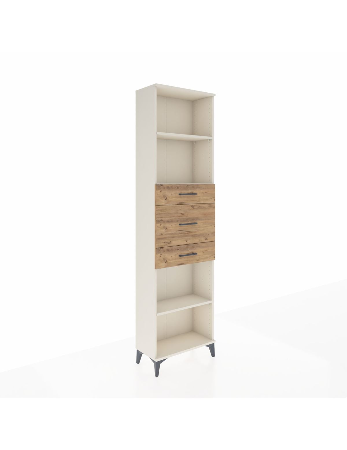 Arges Dolap 3 Raflı 3 Çekmeceli 60x30x221 Aytaşı-Çam