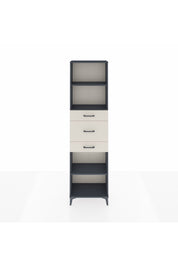 Arges Dolap 3 Raflı 3 Çekmeceli 60x30x221 Antrasit-Aytaşı