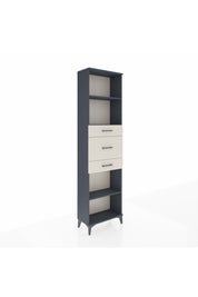 Arges Dolap 3 Raflı 3 Çekmeceli 60x30x221 Antrasit-Aytaşı