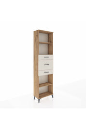 Arges Dolap 3 Raflı 3 Çekmeceli 60x30x221 Çam-Aytaşı