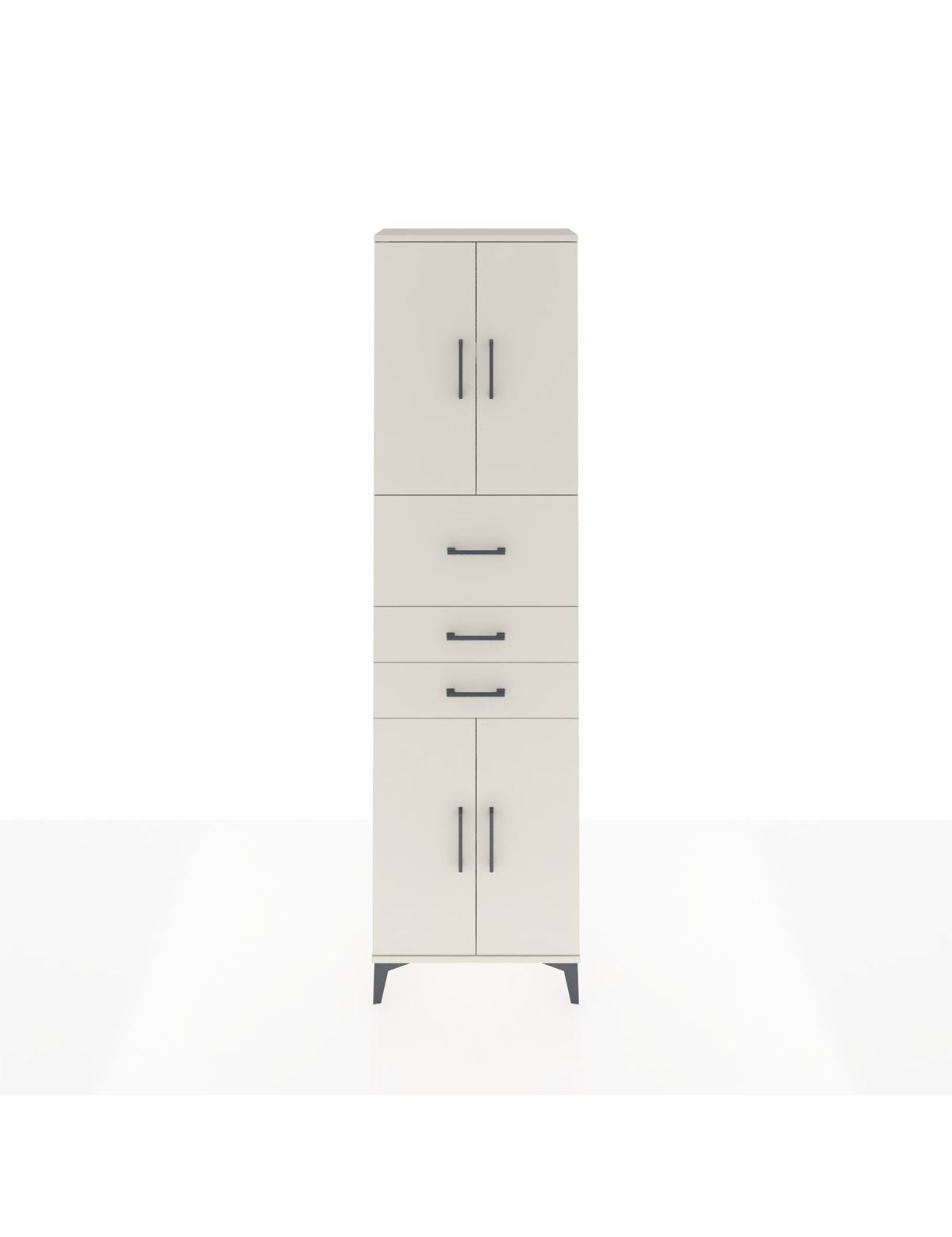 Arges Dolap 3 Raflı 3 Çekmeceli 4 Kapaklı 60x30x221 Aytaşı-Aytaşı