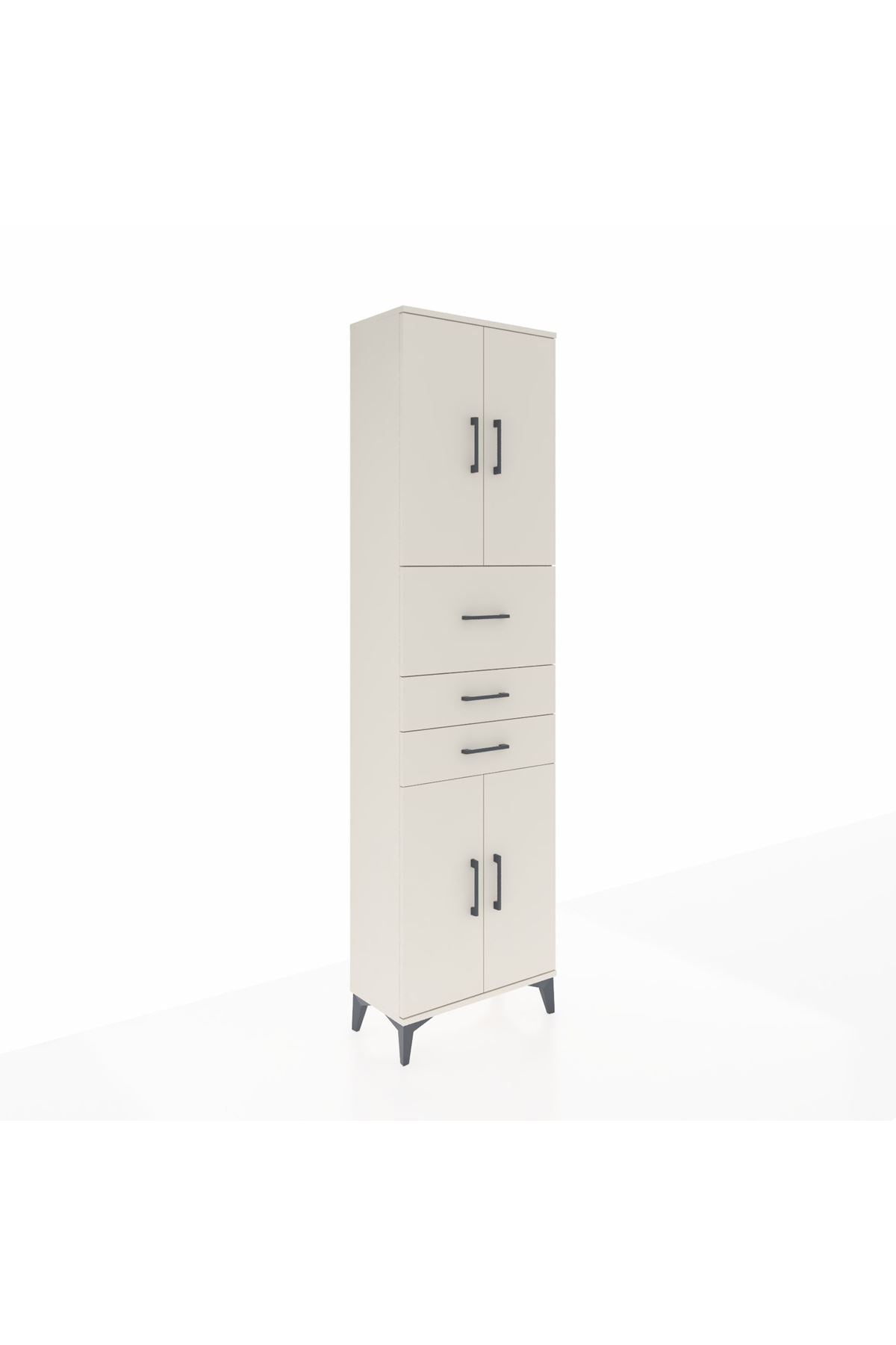 Arges Dolap 3 Raflı 3 Çekmeceli 4 Kapaklı 60x30x221 Aytaşı-Aytaşı