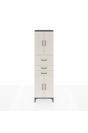 Arges Dolap 3 Raflı 3 Çekmeceli 4 Kapaklı 60x30x221 Antrasit-Aytaşı