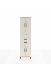 Arges Dolap 3 Raflı 3 Çekmeceli 4 Kapaklı 60x30x221 Çam-Aytaşı