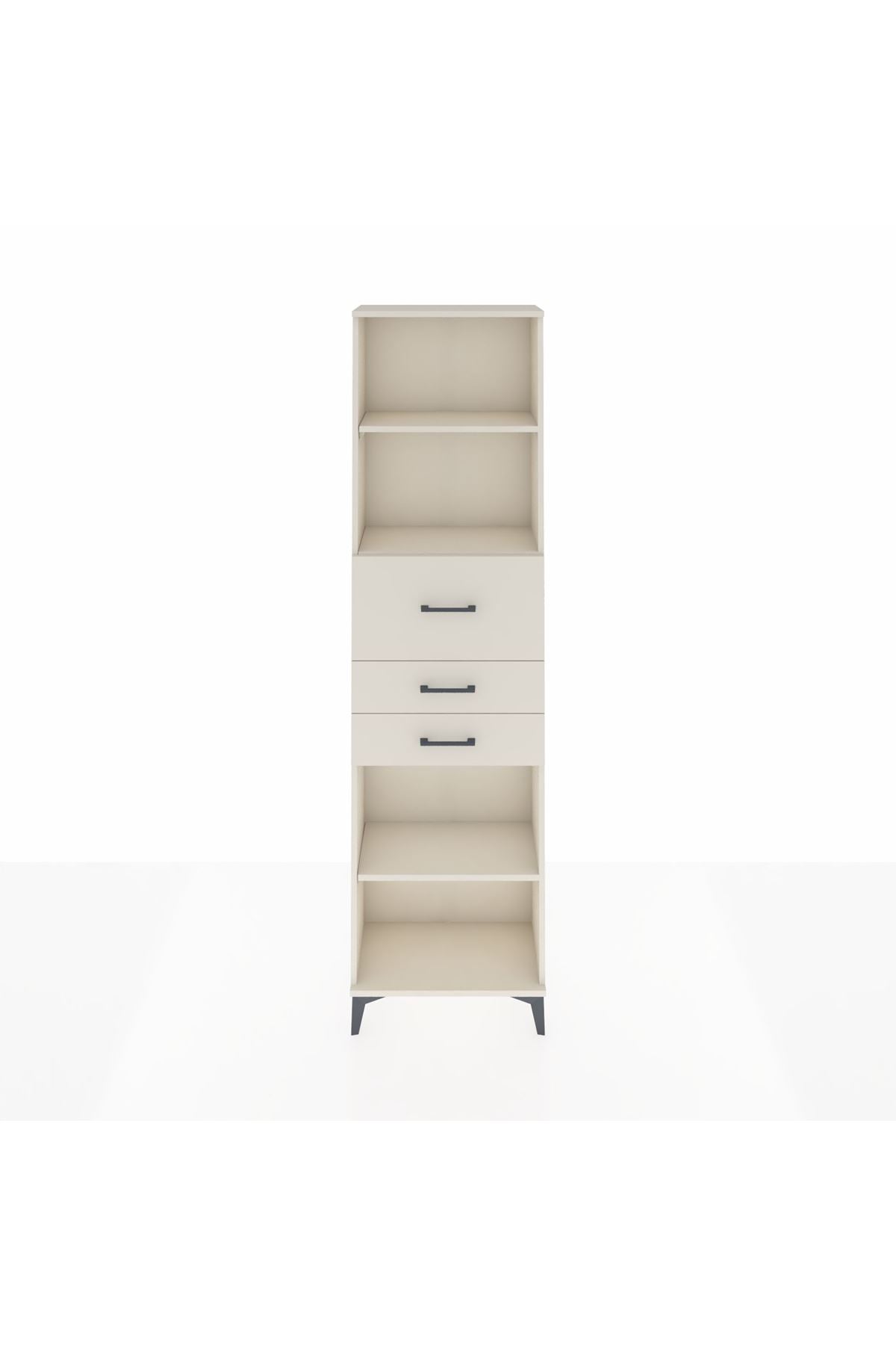 Arges Dolap 3 Raflı 3 Çekmeceli 60x30x221 - S29M235V1A