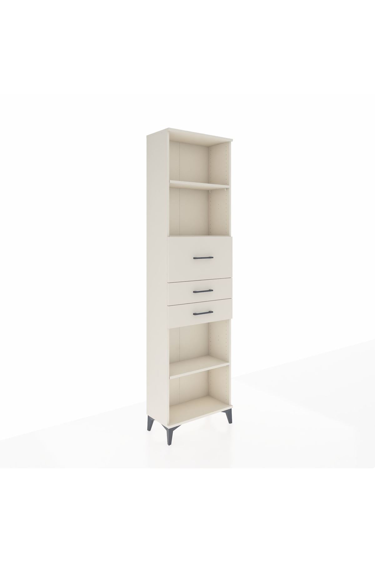 Arges Dolap 3 Raflı 3 Çekmeceli 60x30x221 - S29M235V1A