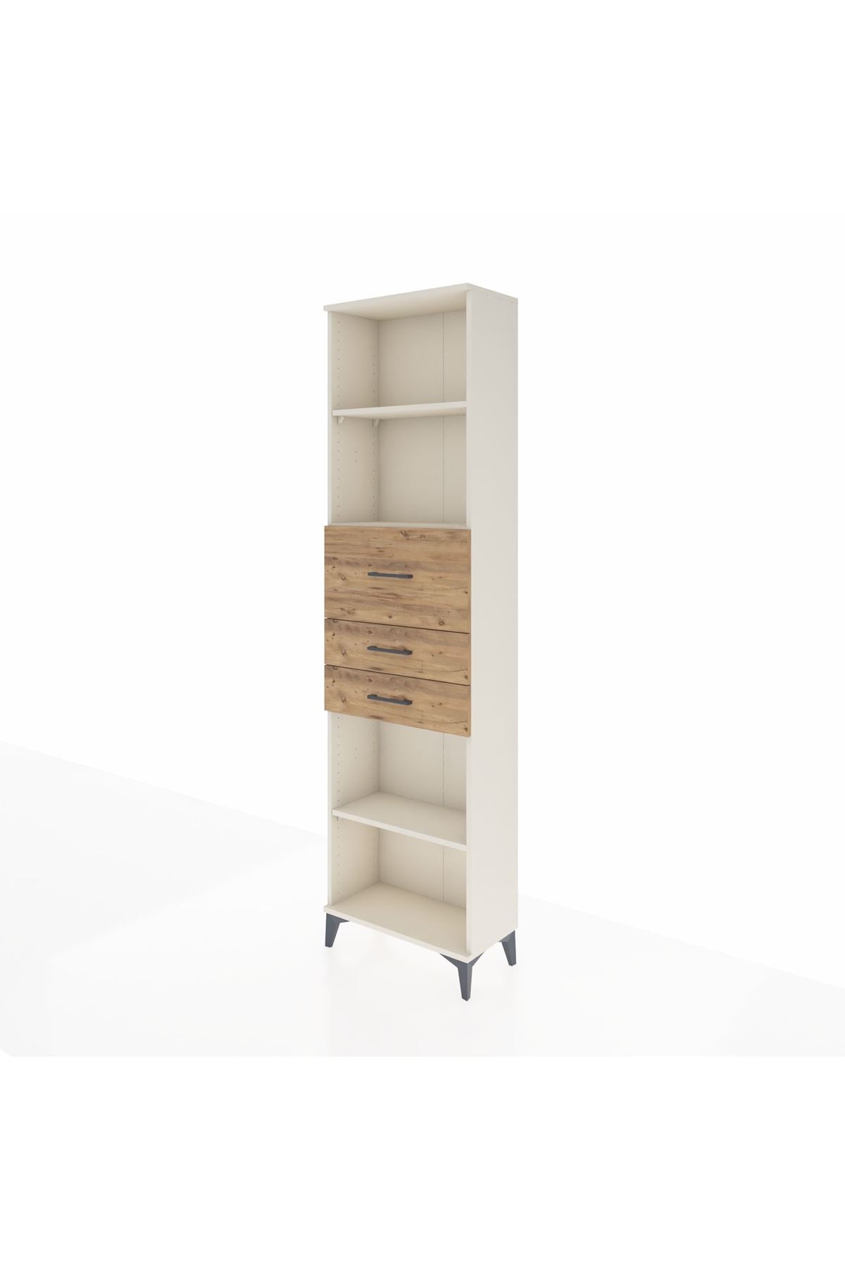 Arges Dolap 3 Raflı 3 Çekmeceli 60x30x221 - S29M235V3A