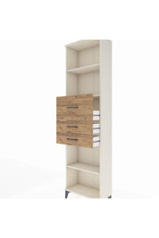 Arges Dolap 3 Raflı 3 Çekmeceli 60x30x221 - S29M235V3A