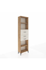 Arges Dolap 3 Raflı 3 Çekmeceli 60x30x221 Çam-Aytaşı