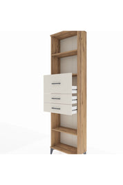 Arges Dolap 3 Raflı 3 Çekmeceli 60x30x221 Çam-Aytaşı