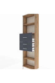 Arges Dolap 3 Raflı 3 Çekmeceli 60x30x221 - S29M235V8A