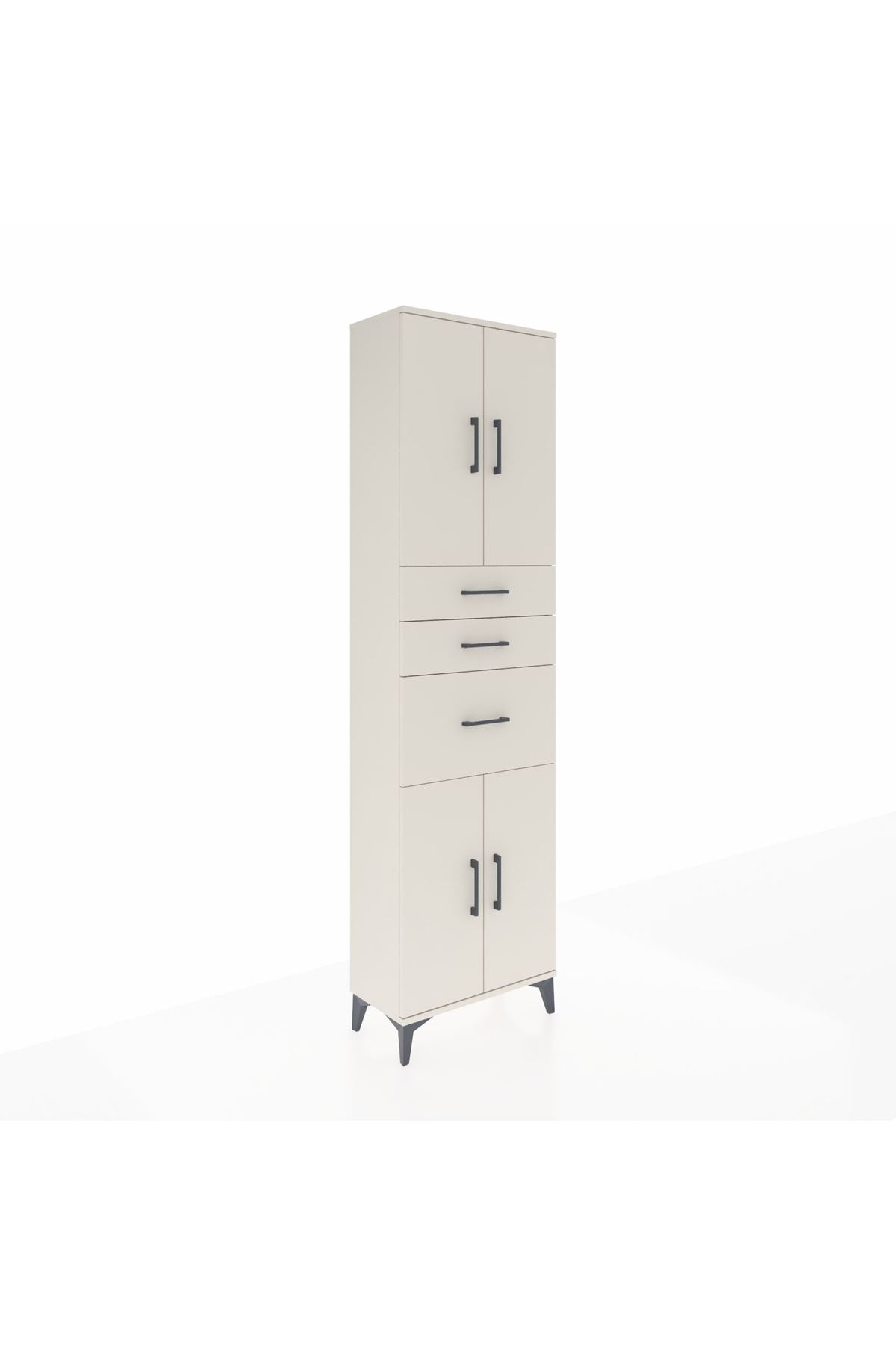 Arges Dolap 3 Raflı 3 Çekmeceli 4 Kapaklı 60x30x221 Aytaşı-Aytaşı