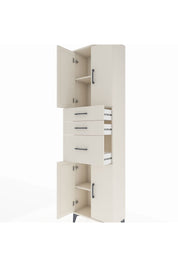 Arges Dolap 3 Raflı 3 Çekmeceli 4 Kapaklı 60x30x221 Aytaşı-Aytaşı