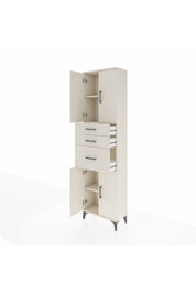 Arges Dolap 3 Raflı 3 Çekmeceli 4 Kapaklı 60x30x221 - S29M236V1A