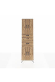 Arges Dolap 3 Raflı 3 Çekmeceli 4 Kapaklı 60x30x221 Aytaşı-Çam