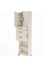 Arges Dolap 3 Raflı 3 Çekmeceli 2 Kapaklı 60x30x221 Aytaşı-Aytaşı