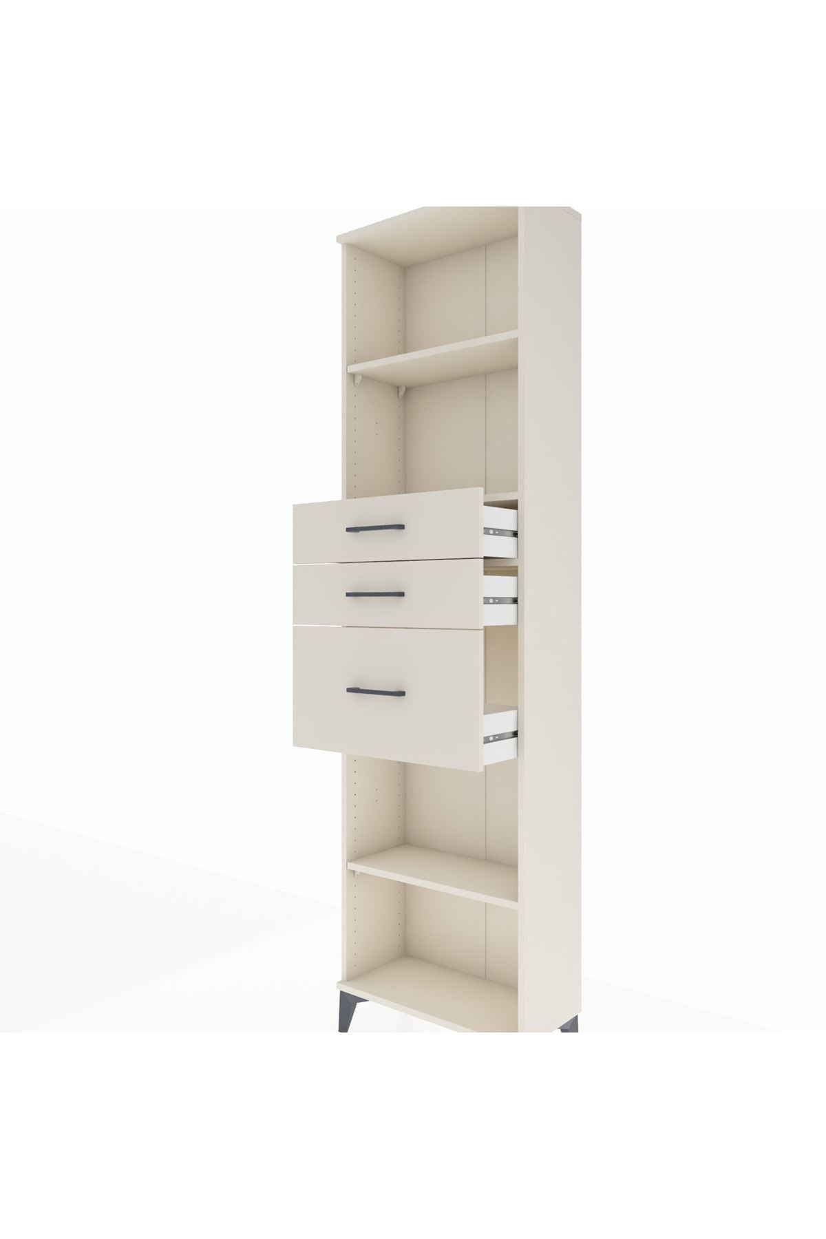 Arges Dolap 3 Raflı 3 Çekmeceli 60x30x221 Aytaşı-Aytaşı