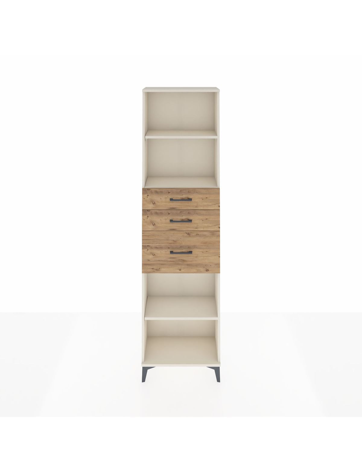 Arges Dolap 3 Raflı 3 Çekmeceli 60x30x221 Aytaşı-Çam