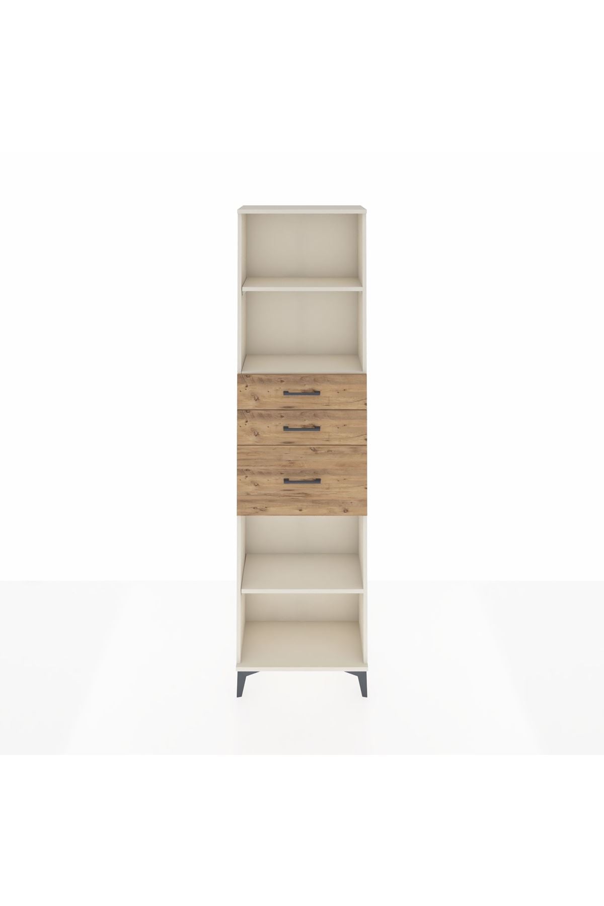 Arges Dolap 3 Raflı 3 Çekmeceli 60x30x221 Aytaşı-Çam