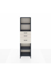 Arges Dolap 3 Raflı 3 Çekmeceli 60x30x221 Antrasit-Aytaşı