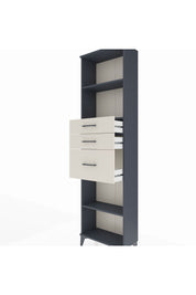 Arges Dolap 3 Raflı 3 Çekmeceli 60x30x221 Antrasit-Aytaşı