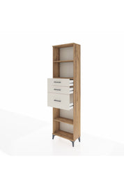 Arges Dolap 3 Raflı 3 Çekmeceli 60x30x221 Çam-Aytaşı