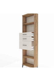 Arges Dolap 3 Raflı 3 Çekmeceli 60x30x221 Çam-Aytaşı